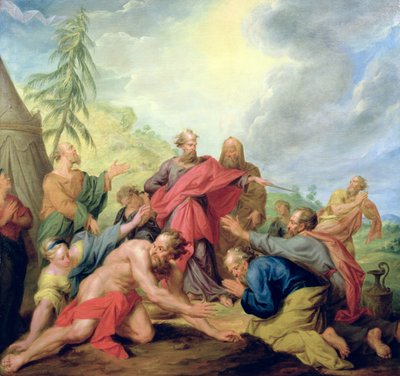 Moses Striking the Rock by Nicolas Bertin